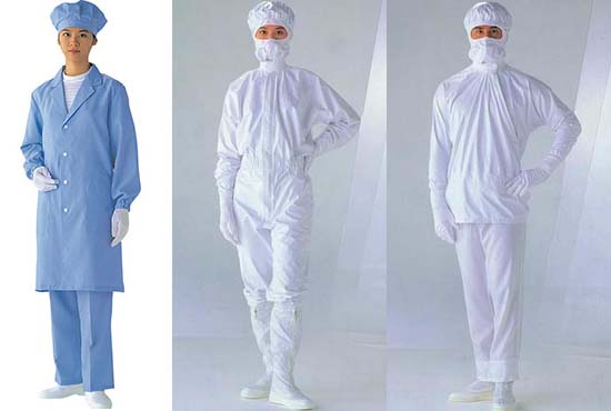 防靜電服包括防靜電連體服、分體服和防靜電大褂